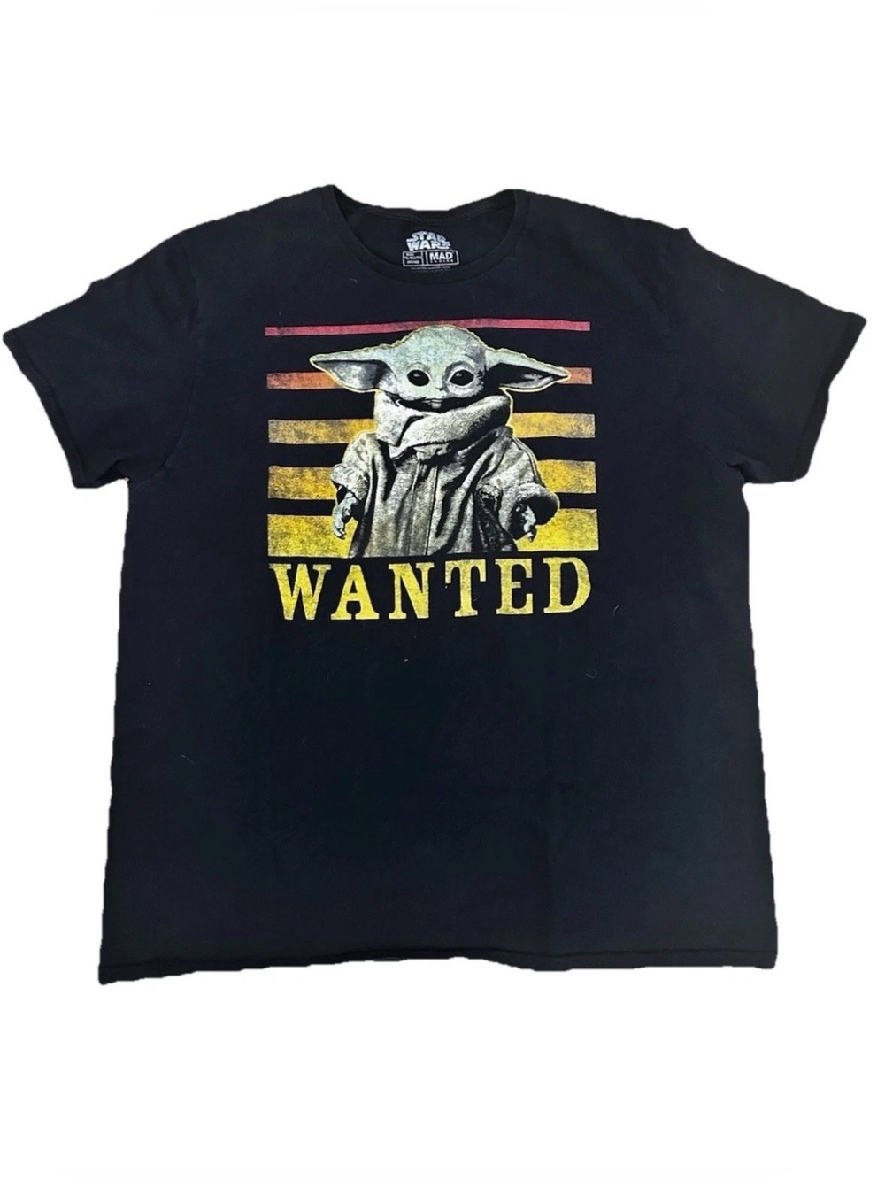 Star Wars Yoda Black and Green Graphic Tee for men - Size XL